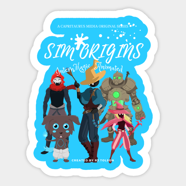 SIM Origins: InternMagic Animated T-Shirt Sticker by RJ Tolson's Merch Store